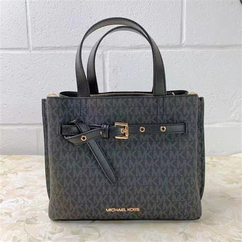 michael kors 35h0gu5s1b|Emilia Small Logo Satchel .